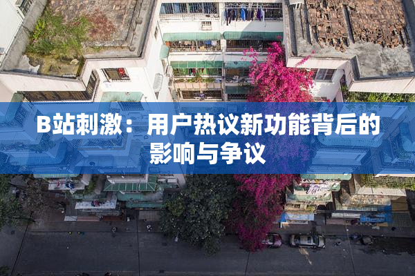 B站刺激：用户热议新功能背后的影响与争议