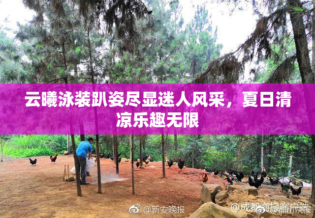 云曦泳装趴姿尽显迷人风采，夏日清凉乐趣无限