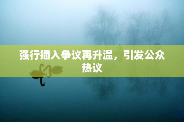 强行插入争议再升温，引发公众热议