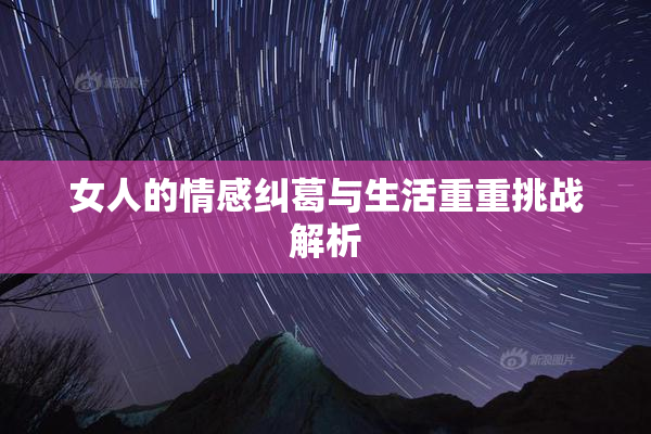 女人的情感纠葛与生活重重挑战解析