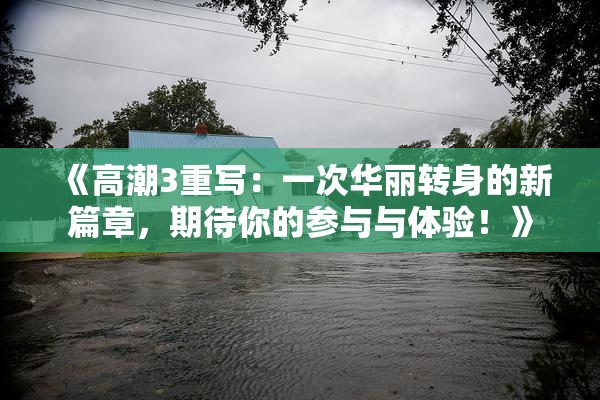 《高潮3重写：一次华丽转身的新篇章，期待你的参与与体验！》