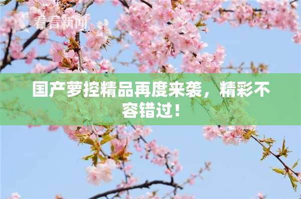 国产萝控精品再度来袭，精彩不容错过！