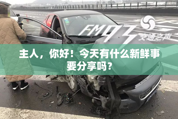 主人，你好！今天有什么新鲜事要分享吗？