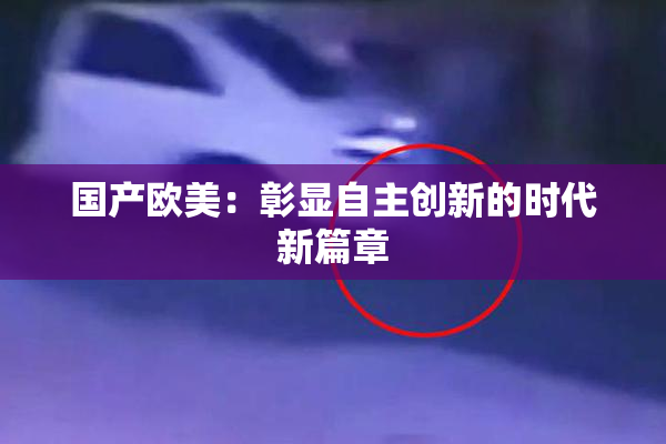 国产欧美：彰显自主创新的时代新篇章