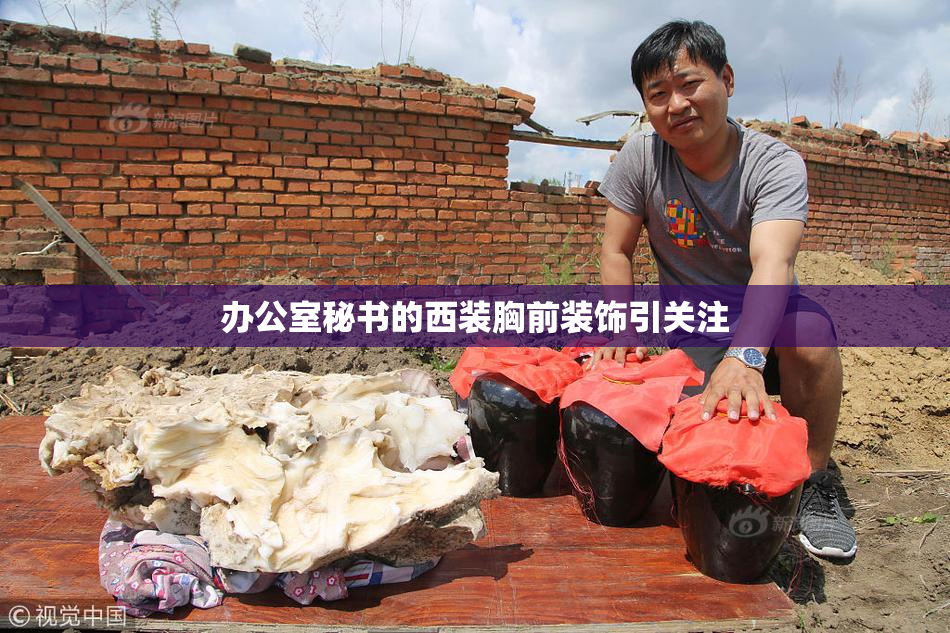 办公室秘书的西装胸前装饰引关注