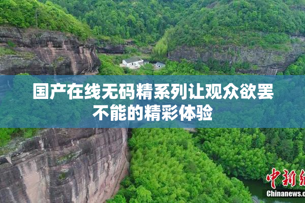 国产在线无码精系列让观众欲罢不能的精彩体验