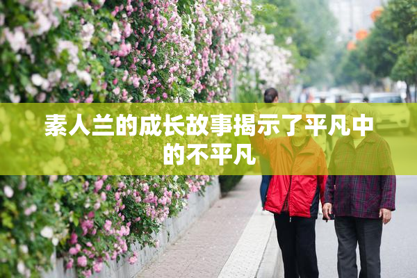 素人兰的成长故事揭示了平凡中的不平凡