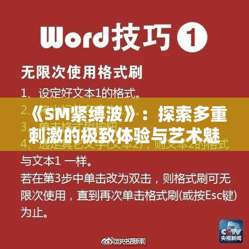 《SM紧缚波》：探索多重刺激的极致体验与艺术魅力