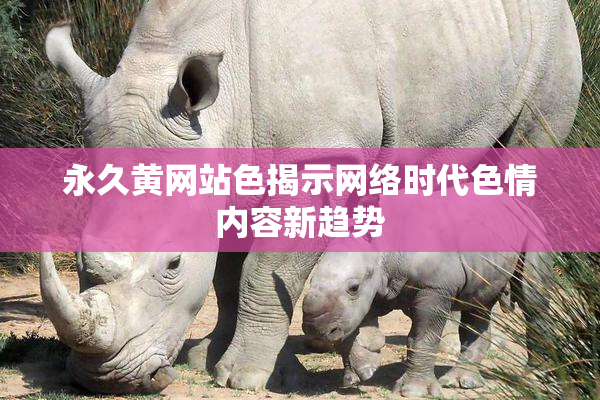 永久黄网站色揭示网络时代色情内容新趋势