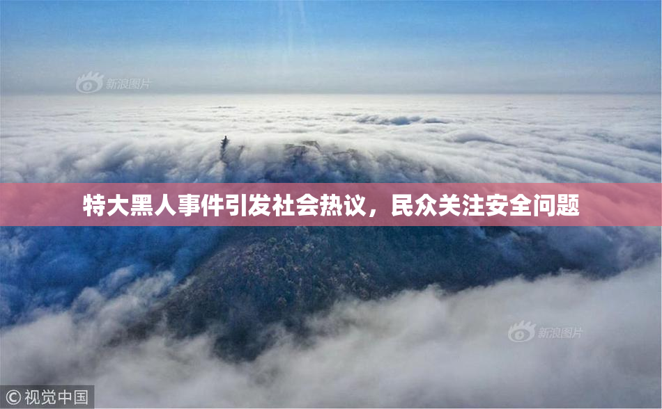 特大黑人事件引发社会热议，民众关注安全问题
