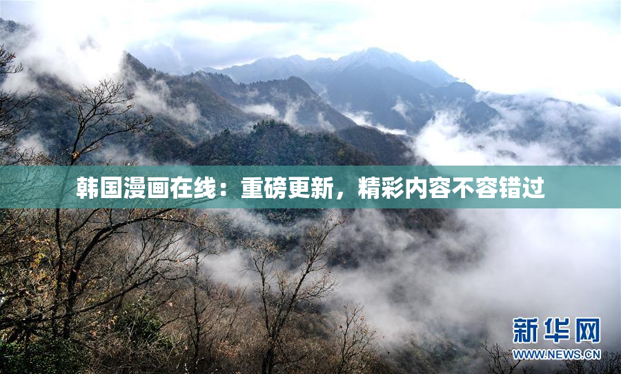 韩国漫画在线：重磅更新，精彩内容不容错过