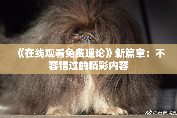 《在线观看免费理论》新篇章：不容错过的精彩内容