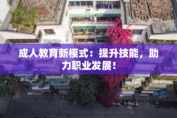 成人教育新模式：提升技能，助力职业发展！