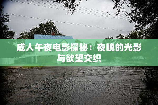成人午夜电影探秘：夜晚的光影与欲望交织