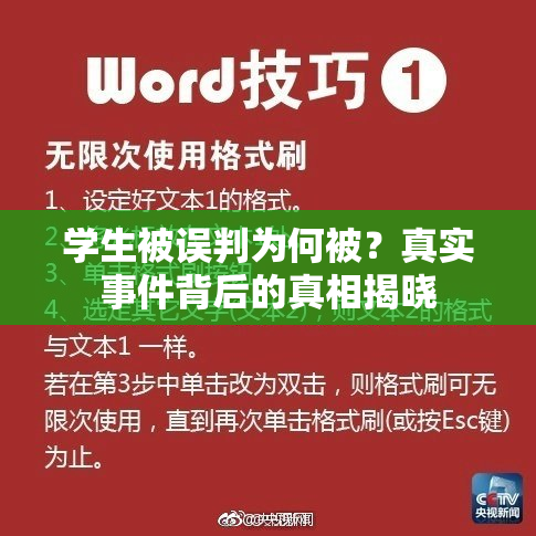 学生被误判为何被？真实事件背后的真相揭晓