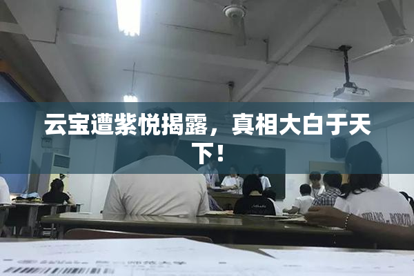 云宝遭紫悦揭露，真相大白于天下！
