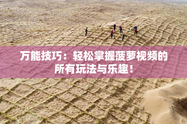万能技巧：轻松掌握菠萝视频的所有玩法与乐趣！