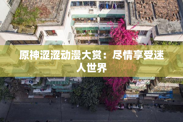 原神涩涩动漫大赏：尽情享受迷人世界