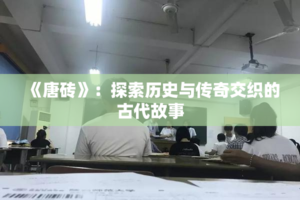 《唐砖》：探索历史与传奇交织的古代故事