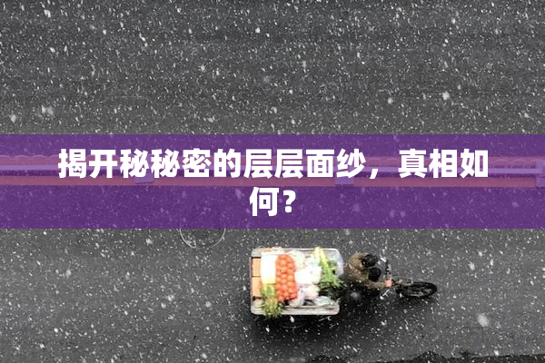 揭开秘秘密的层层面纱，真相如何？