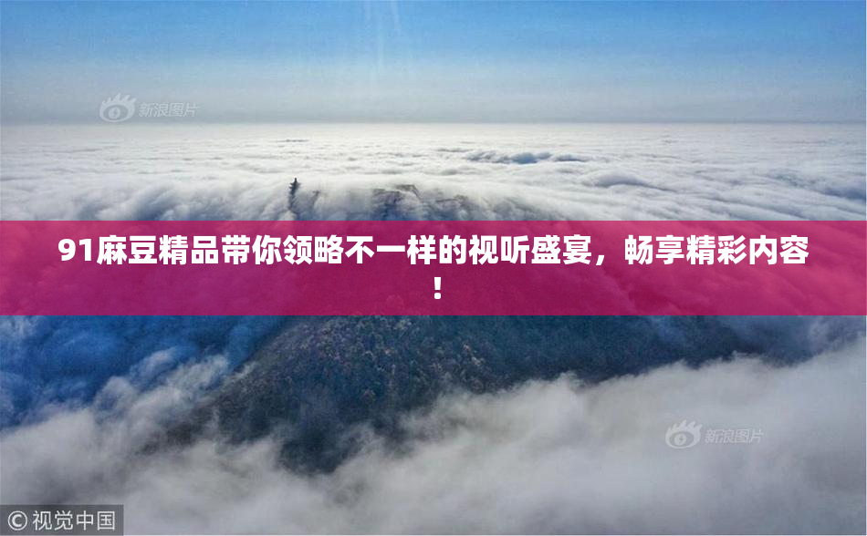91麻豆精品带你领略不一样的视听盛宴，畅享精彩内容！