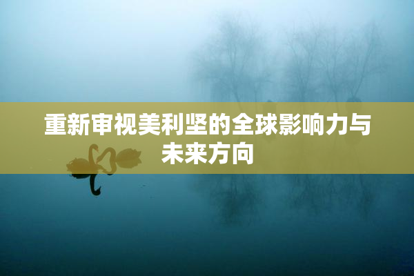 重新审视美利坚的全球影响力与未来方向