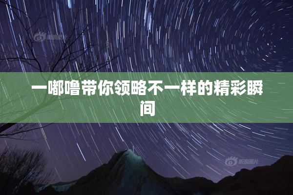 一嘟噜带你领略不一样的精彩瞬间