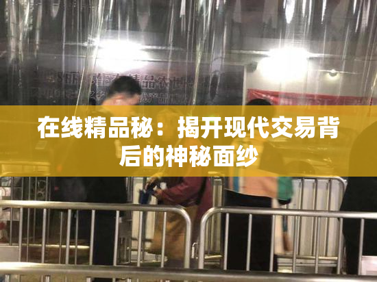 在线精品秘：揭开现代交易背后的神秘面纱