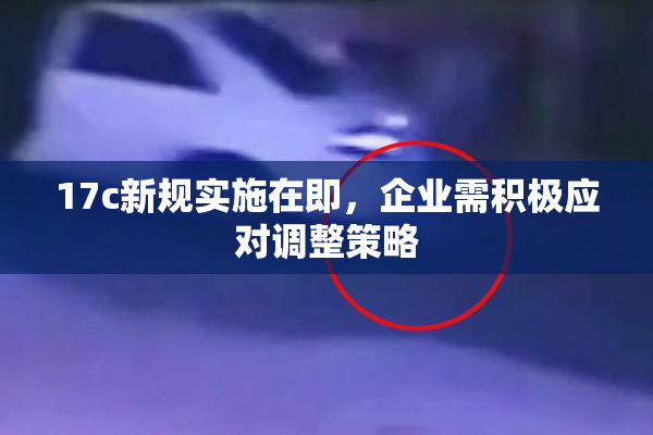 17c新规实施在即，企业需积极应对调整策略