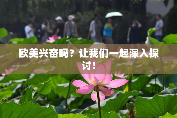 欧美兴奋吗？让我们一起深入探讨！