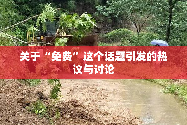 关于“免费”这个话题引发的热议与讨论
