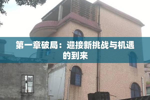 第一章破局：迎接新挑战与机遇的到来