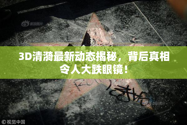 3D清漪最新动态揭秘，背后真相令人大跌眼镜！