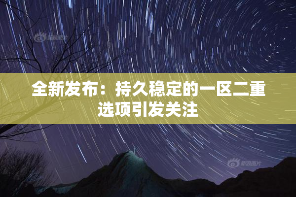 全新发布：持久稳定的一区二重选项引发关注
