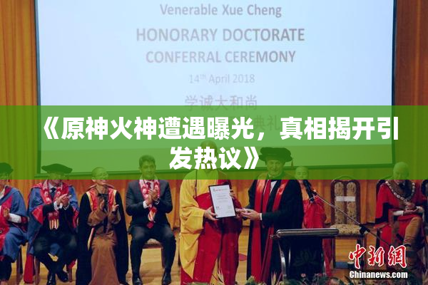 《原神火神遭遇曝光，真相揭开引发热议》