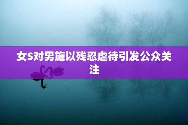 女S对男施以残忍虐待引发公众关注