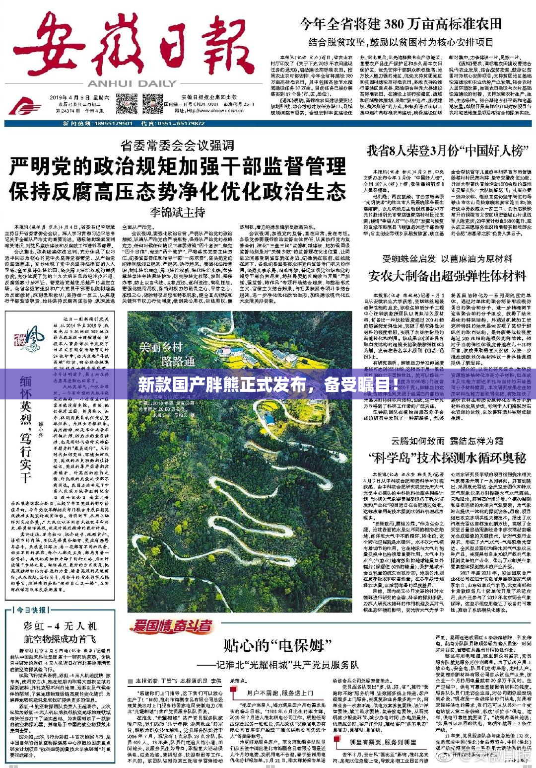 新款国产胖熊正式发布，备受瞩目！