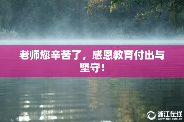 老师您辛苦了，感恩教育付出与坚守！