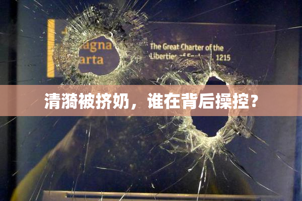 清漪被挤奶，谁在背后操控？
