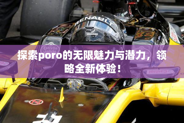 探索poro的无限魅力与潜力，领略全新体验！