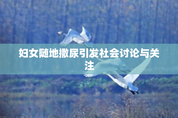 妇女随地撒尿引发社会讨论与关注