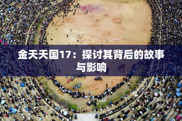 金天天国17：探讨其背后的故事与影响