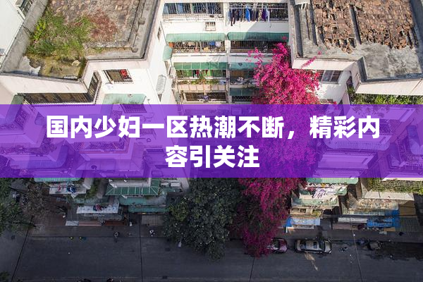 国内少妇一区热潮不断，精彩内容引关注