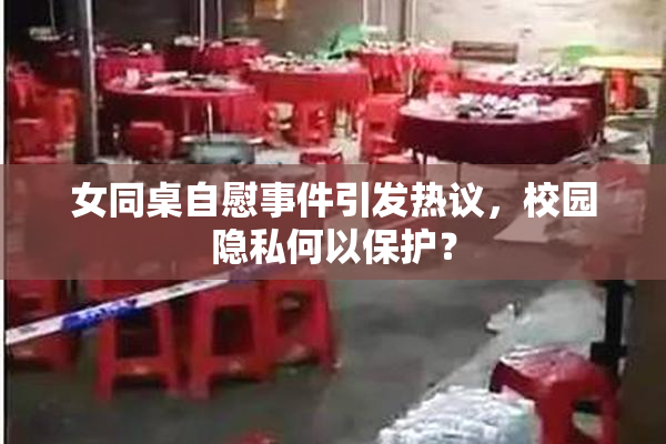 女同桌自慰事件引发热议，校园隐私何以保护？