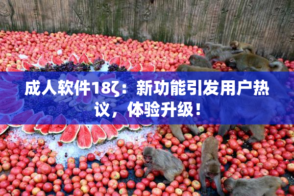 成人软件18ζ：新功能引发用户热议，体验升级！