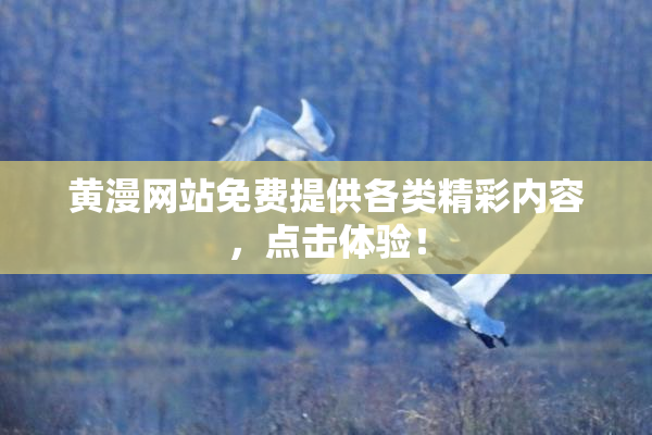 黄漫网站免费提供各类精彩内容，点击体验！