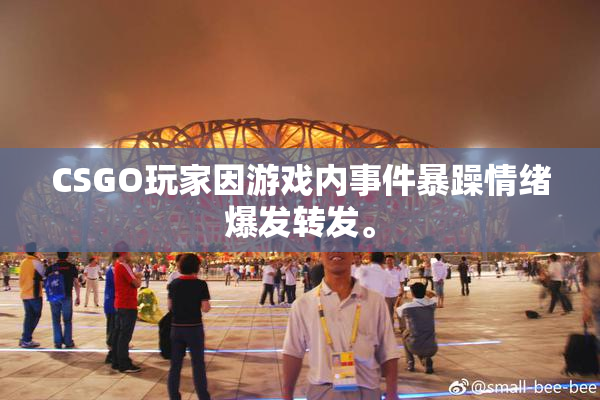 CSGO玩家因游戏内事件暴躁情绪爆发转发。