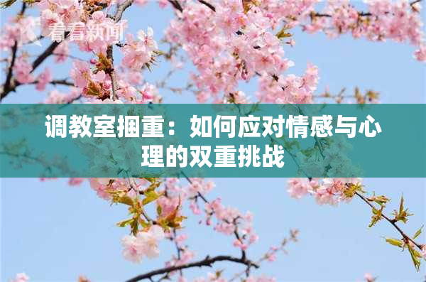 调教室捆重：如何应对情感与心理的双重挑战