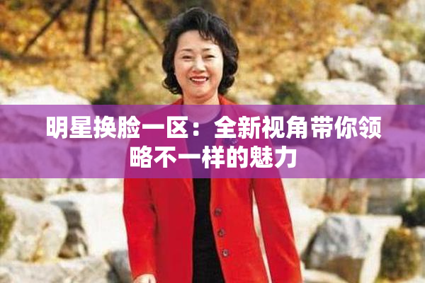明星换脸一区：全新视角带你领略不一样的魅力