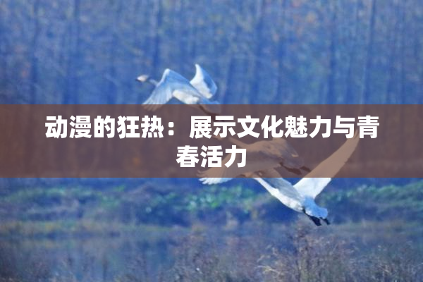 动漫的狂热：展示文化魅力与青春活力